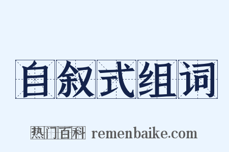 自叙式组词是什么意思的图片